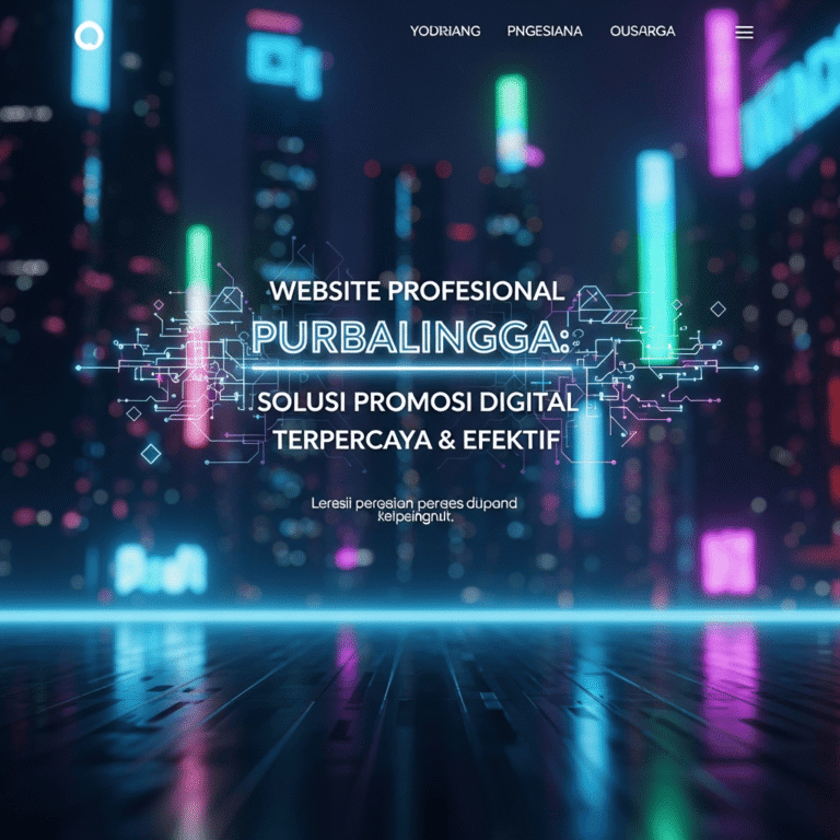 Website Profesional Purbalingga: Solusi Promosi Digital Terpercaya & Efektif